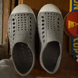 Native Kids Gray Slip-On Shoes size 9. Worn once!